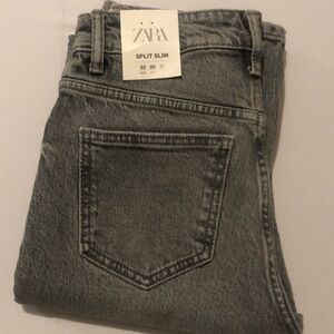 ZARA Split Hem Jeans Size 00
